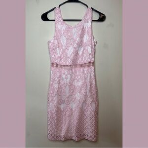 Lulu’s Pink Lace Mini Dress